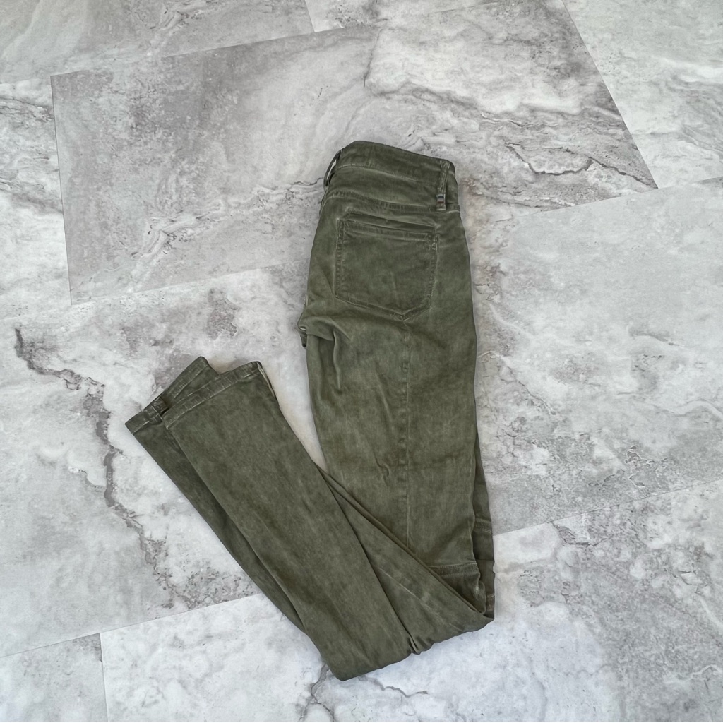 Etienne Marcel Moto Denim Los Angeles Skinny Jean In Olive Size 26 Motorcycle